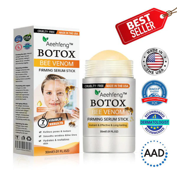 [⚡see results in 7days]✨Aeehfeng™ Botox Bee Venom Firming Serum Stick🔥(Painless, long-lasting results for wrinkles, sagging skin and overall skin rejuvenation)